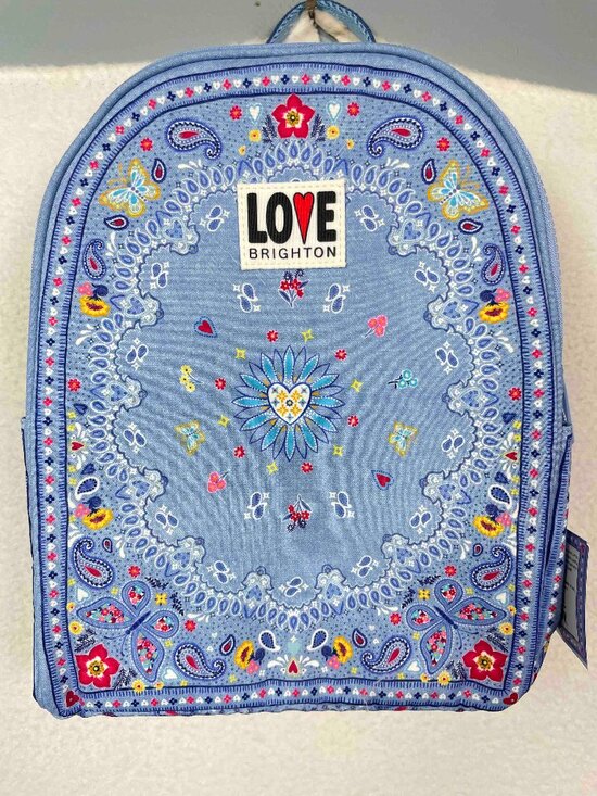 Love Brighton NWT Bandana Love Small Backpack Butterflies Hearts Floral main image 12